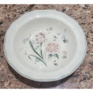 Mikasa Heritage F2013 Peony Bouquet Cereal Bowl (Qty 2 -Fair ) Japan 7 1/2" D